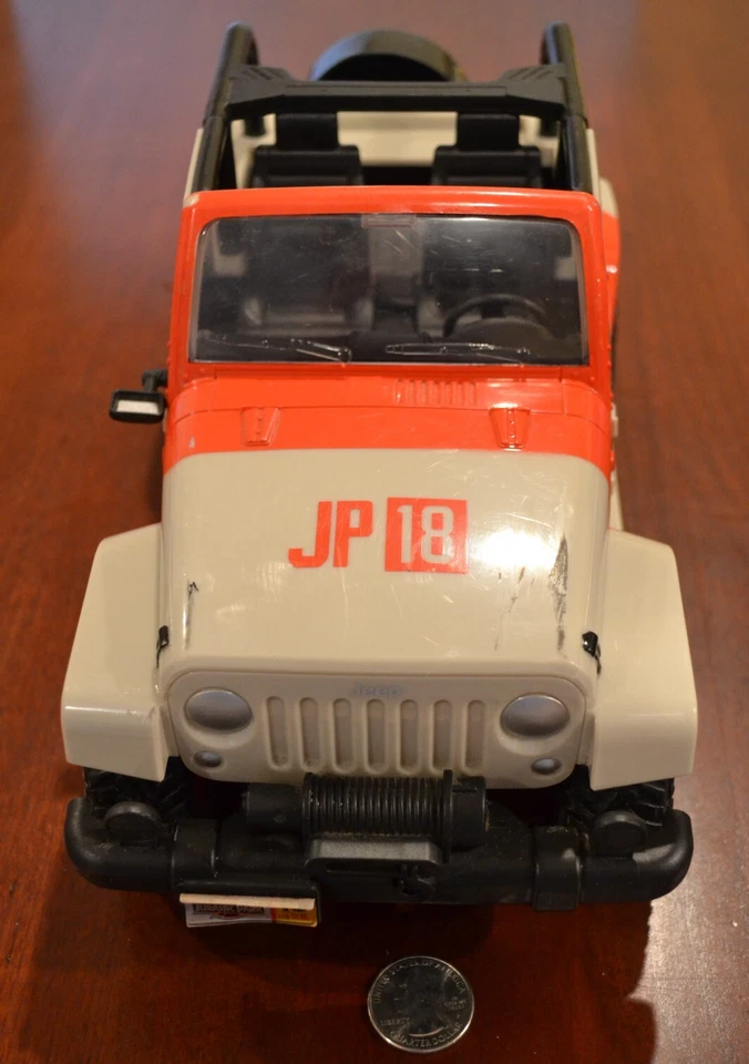 JADA JURASSIC PARK JEEP WRANGLER JP18 REMOTE CONTOL CAR 2014 1:16 RC NO REMOTE - Image 2 of 4