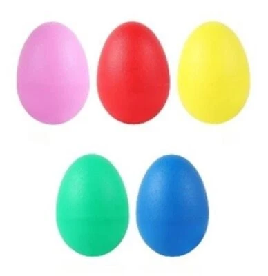 CCM CRAZY CREW MUSIC Plastic Egg Shakers by Crazy Crew Music 5.5cm x 4cm Hand Percussion