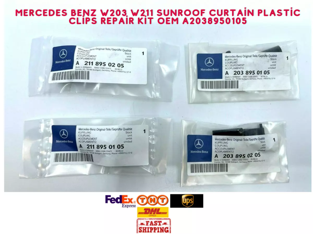 campagne Vereniging tafel Mercedes Benz W203 W211 Sunroof Curtain Plastic Clips Repair Kit OEM A2038950105 | eBay campagne Vereniging tafel Mercedes Benz W203 W211 Sunroof Curtain Plastic Clips Repair Kit OEM A2038950105 | eBay