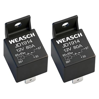 2 Pack Car Relay, 12V 80A, 5 Pin SPDT, Automotive Swi Item Package Quantity: 2