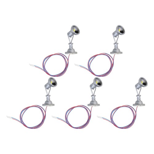 LYM20 5pz Modellismo Ferroviario 187 Bianco Caldo Lampada LED Luce Scala HO Resistenze - Foto 17 di 38