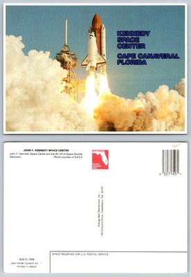 NASA Space Shuttle Discovery Launch Kennedy Space Center FL Postcard