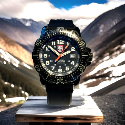 Luminox Navy Seal ANU 45mm Steel Black Dial Quartz Watch XS.4221.NV.F