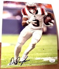 DEMARIO DOUGLAS SIGNED 8X10 Photo JSA COA  New England Patriots