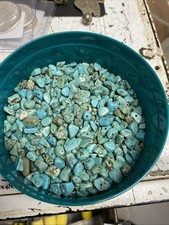 Natural Turquoise Chip Nugget Bead Lot 67.4 Gr Teal Drilled