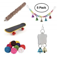 Parrot toy supplies bird toy grinding claw grinding mouth gnawing set 5-piece