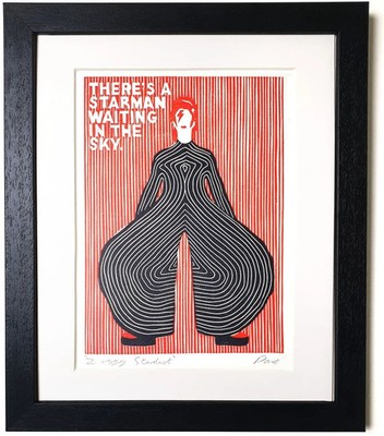 David Bowie Ziggy Stardust Starman Music Art Poster