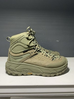 Hoka One One Tor Ultra High Gore-tex Waterproof Boots 9 UK Or 43 EU Olive Green