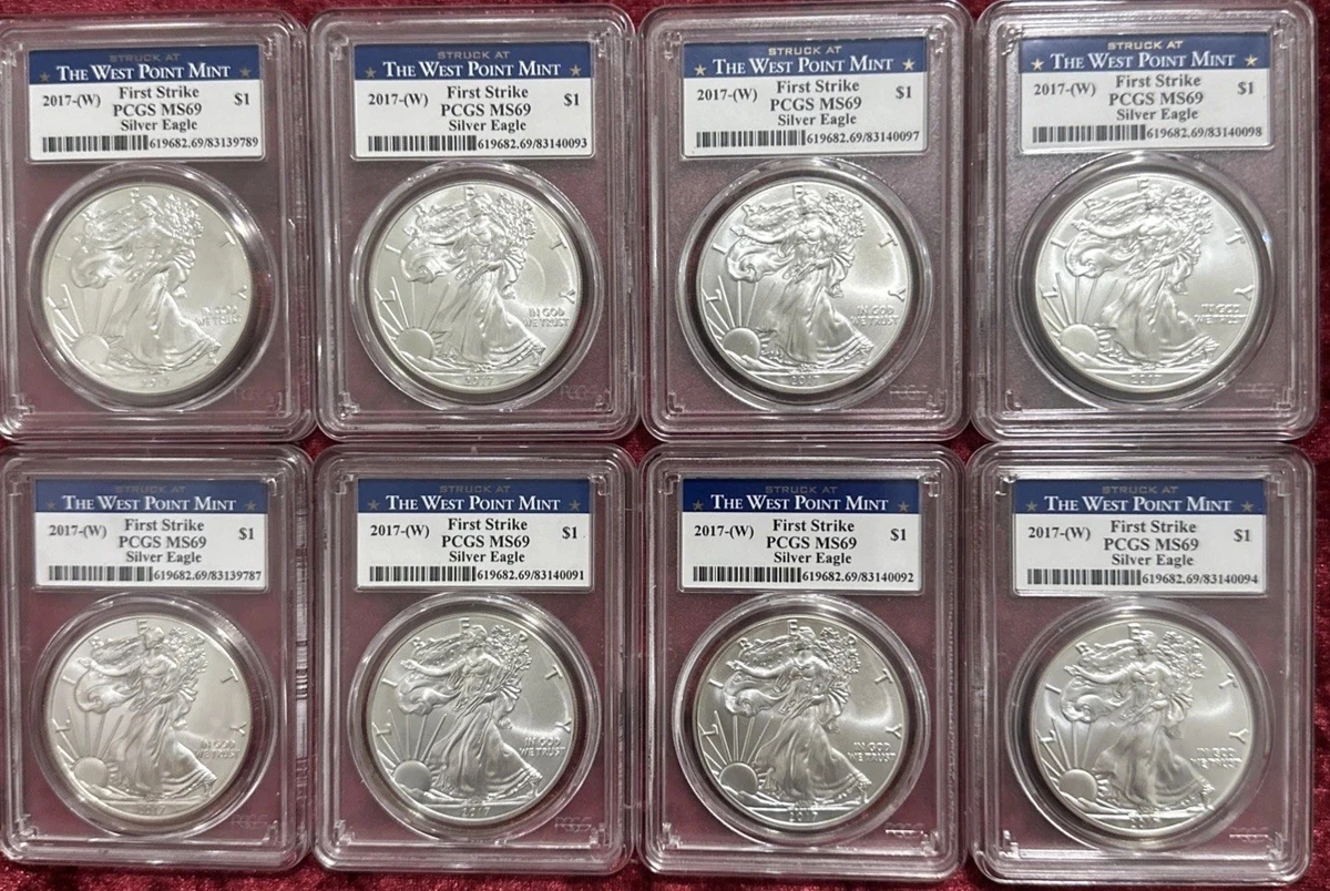 American Eagle MS 69 Graded 2017 Silver Bullion Coins for sale | eBay