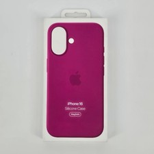Genuine Apple Silicone MagSafe Case for iPhone 16 Fuchsia Pink - New