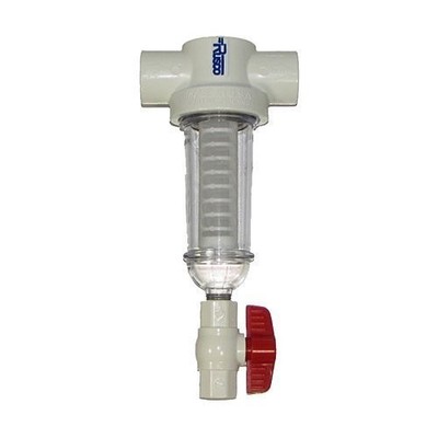 /Vu-Flow 1'' 100 Mesh PVC Spin Down Sediment T-Style Water Filter