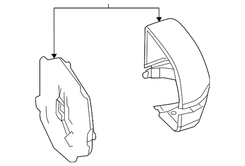 Genuine Acura Housing Set R *NH797M* (Modern Steel Metallic) 76205-TZ6-Y02ZJ