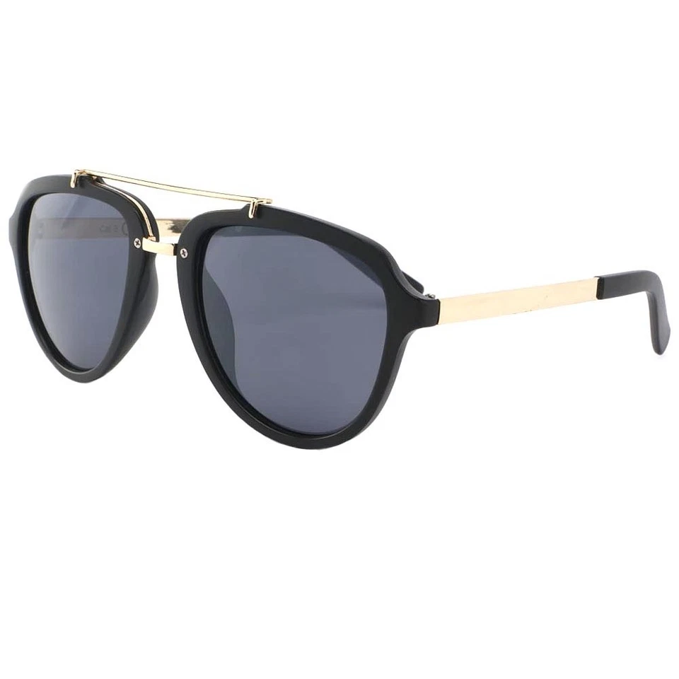 Lunettes de soleil Aviateur Tendance Noir Mat Ponza-Taille unique - Photo 1/1