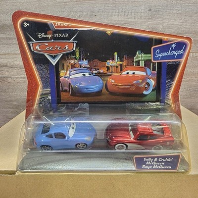 Disney Pixar Cars Supercharged Sally & Crusin McQueen Diecast 1:55 Modell Spielzeug NOC
