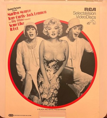 RCA SelectaVision VideoDisc Some Like It Hot Marilyn Monroe CED Retro