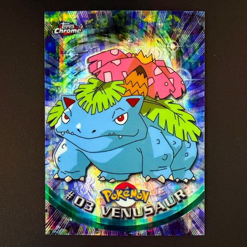 2000 topps Chrome Pokémon TV Animation Series 1 TEKNO #03 Venusaur
