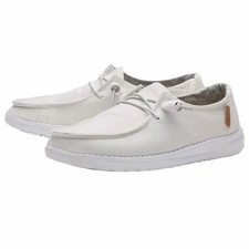 Hey Dude Wendy Chambray White Size 8
