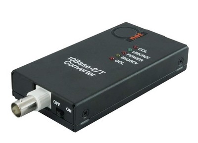 ADnet 10BaseT RJ45 UTP to 10Base2 Thinnet Coax BNC Media Converter | Ethernet...