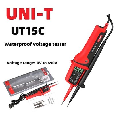 UNI-T UT15C Waterproof Voltage Tester IP65 waterproof rating AC/DC 0V-690V