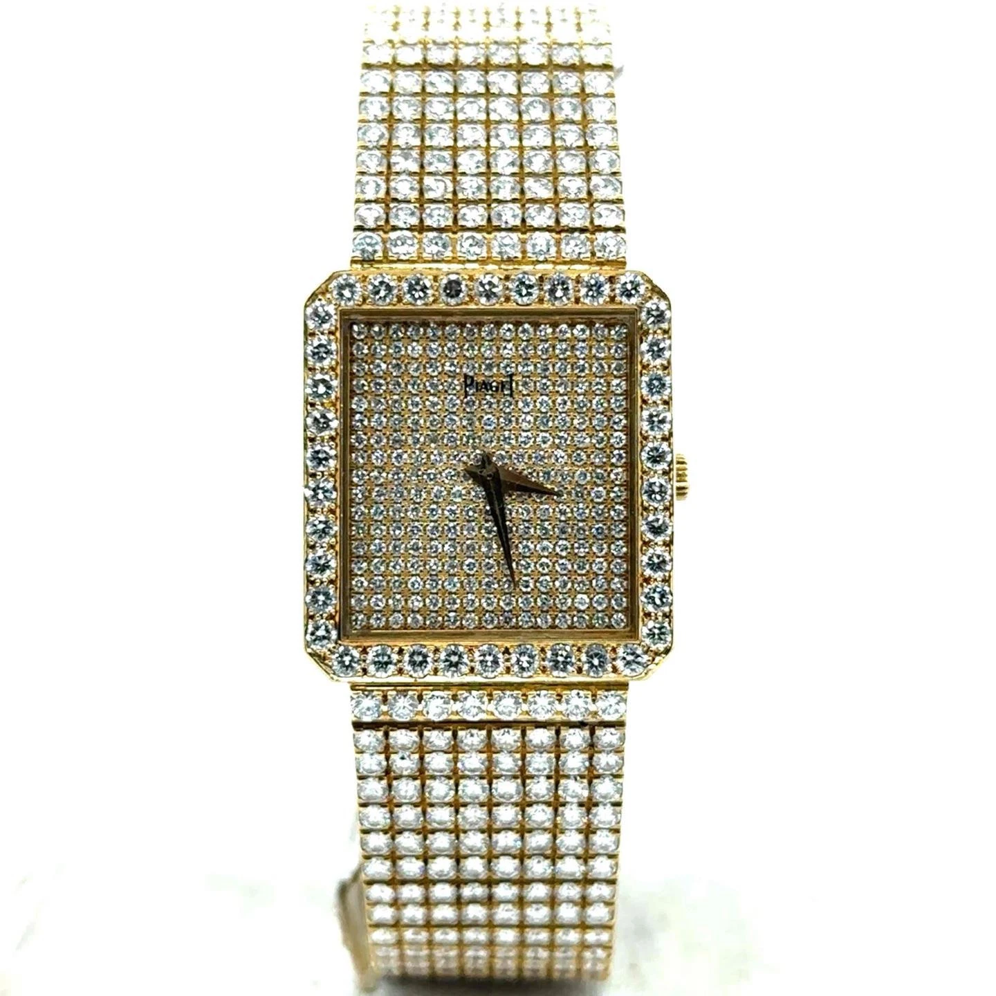 Piaget — Piaget Classic Vintage 25mm Quartz 18k Yellow Gold Factory Diamonds 81541C626