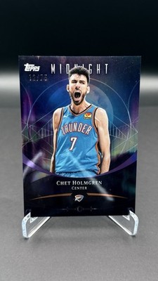 2023-24 Topps Midnight Chet Holmgren #7 Dusk /75 Oklahoma City Thunder NBA
