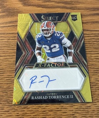 2023 Select Draft Picks Rashad Torrence X Factor Gold /75 FLORIDA GATORS NCAA