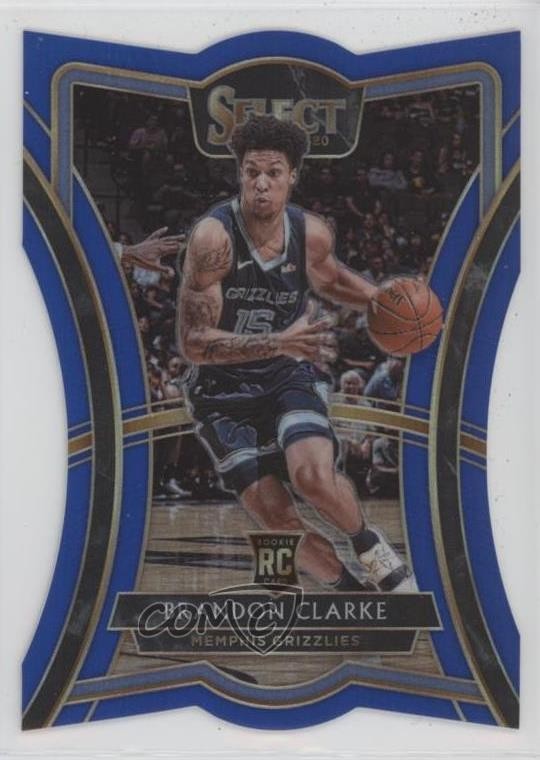 2019 Panini Select Premier Level Blue Prizm /249 Brandon Clarke Rookie RC 0n64