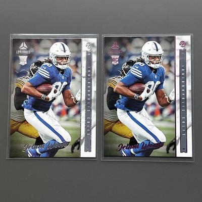 Jelani Woods 2022 Chronicles Luminance Update Vertical Rookies Pink & Silver 204