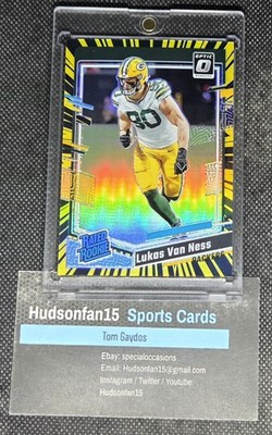 Lukas Van Ness 2023 Panini Optic #240 Rated Rookie Electricity Prizm 52/69