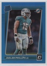2021 Panini Donruss Optic Rated Rookie Aqua Prizm /299 Jaelan Phillips #254 0xh3
