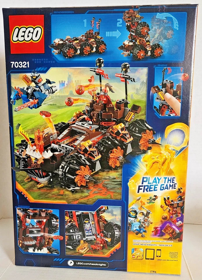 LEGO NEXO KNIGHTS 70321 ~ GENERAL MAGMAR'S SIEGE MACHINE OF DOOM ~ NISB FLAMA Foto 2 de 4