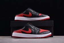 Jordan Mule Golf Bred Black Red Men's Size US 7-12