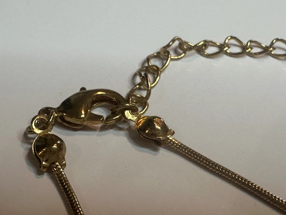 Pearlescent Enamel Oval Drop Beads 18" Necklace Maroon & Blue & Off-White Gold - Image 4 of 4