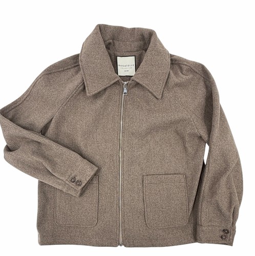 BAGATELLE Women's Brown Collared Full Zip Pocketed Jacket M/L