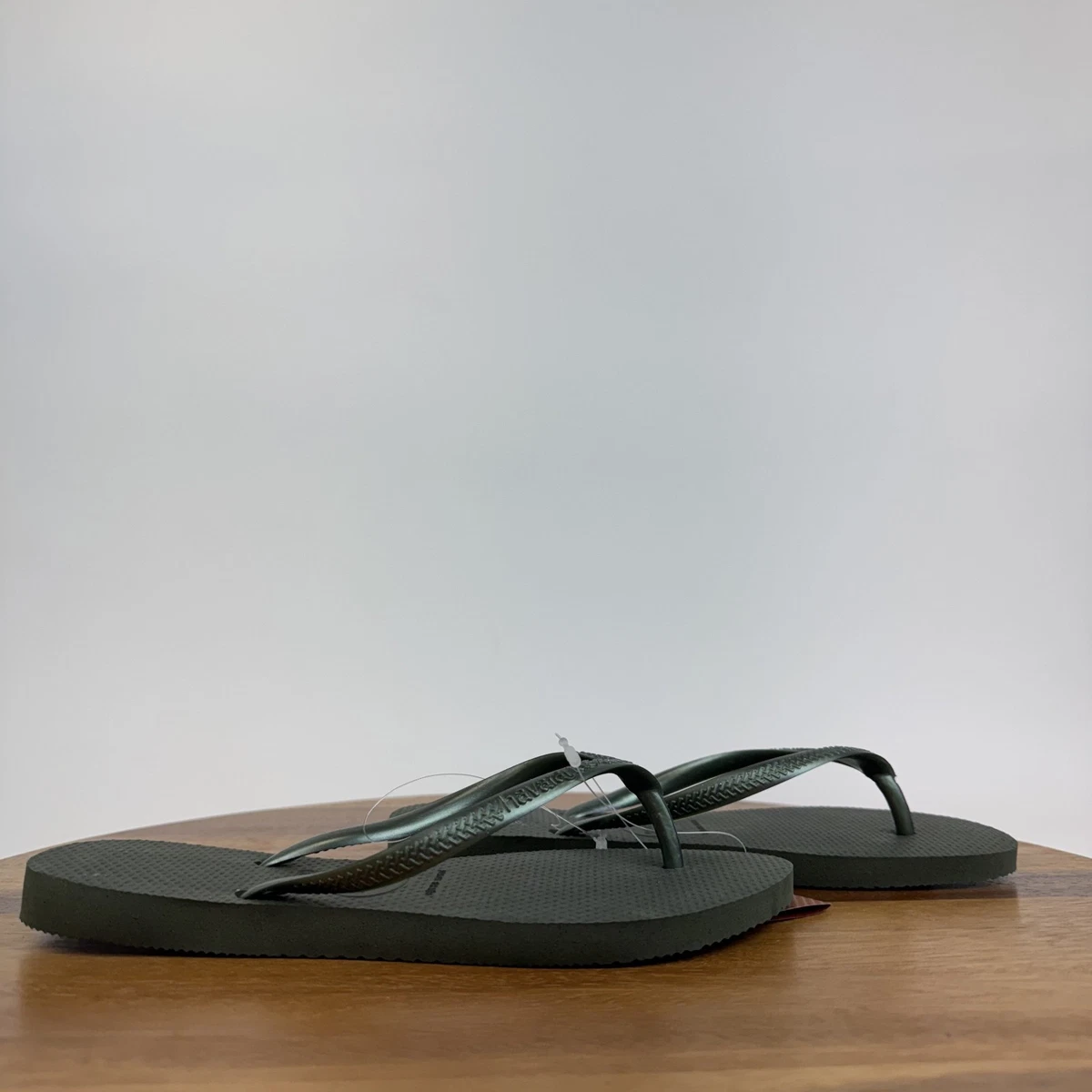 Havaianas Unisex Olive Green Espadrilles, Size M 10/ W 12 Havaianas Square Glitter Olive Green Women main image 2