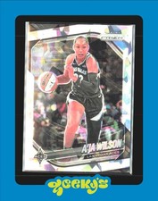 2025 Panini Prizm WNBA A’JA AJA WILSON #76 Silver CRACKED ICE Aces