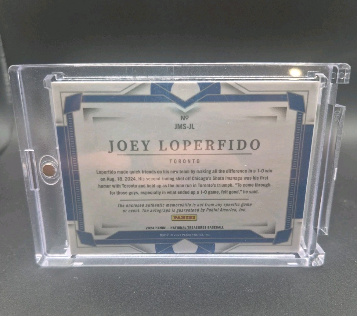 2024 National Treasures Auto Jumbo Patch Booklet Joey Loperfido /35 Astros Jays view 1