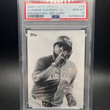 2025 Topps Update VLADIMIR GUERRERO JR. Keegan Hall Art Card SSP #KHAC-22 PSA 10