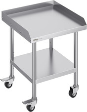 Stainless Steel Work Table, 24 X 24 X 30 Inch Commercial Food Prep Worktable wit
