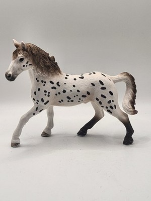 Schleich Appaloosa Stallion Horse Figure 13838 2018 Hand Painted Brown Mane...