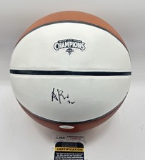 A’Ja Wilson Signed Las Vegas Aces 2024 Championship Basketball Autograph JSA COA