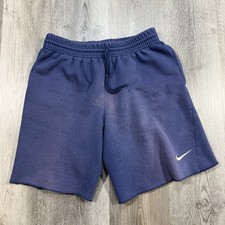 Vintage 90s Nike Faded Thrashed Navy Blue Shorts Mens Large USA