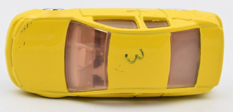 Hot Wheels Prototype Saturn Ion Quad Coupe yellow. empty base. Preproduction - Image 3 of 4