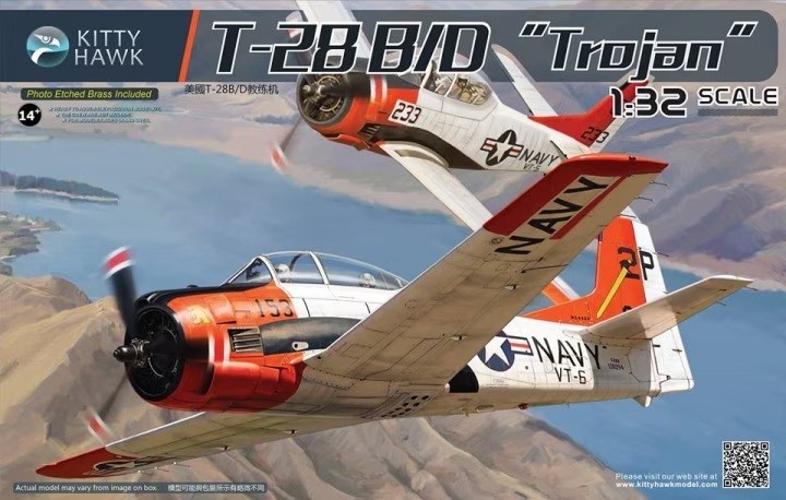 Kitty Hawk KH32014 1:32nd scale North American T-28B/D Trojan