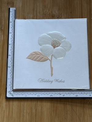 Papyrus Embellished Greeting Card Wedding Marriage Congratulations Elegant Flowe