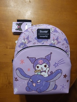 Loungefly Sanrio Kuromi Baku Flying Purple Mini Backpack Bookbag