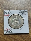1853 Seated Liberty Quarter Arrows & Rays XF Details U.S. Type Coin (Raw15466)