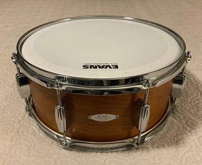 C&C Player Date I Snare Drum 14 x 6.5 Honey Lacquer Mahogany Cardwell USA
