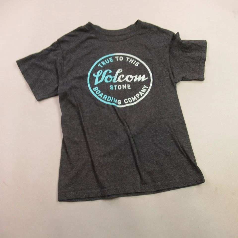 Volcom Shirt Mens Medium Short Sleeve Gray Crew Neck Lightweight - Image 2 of 4