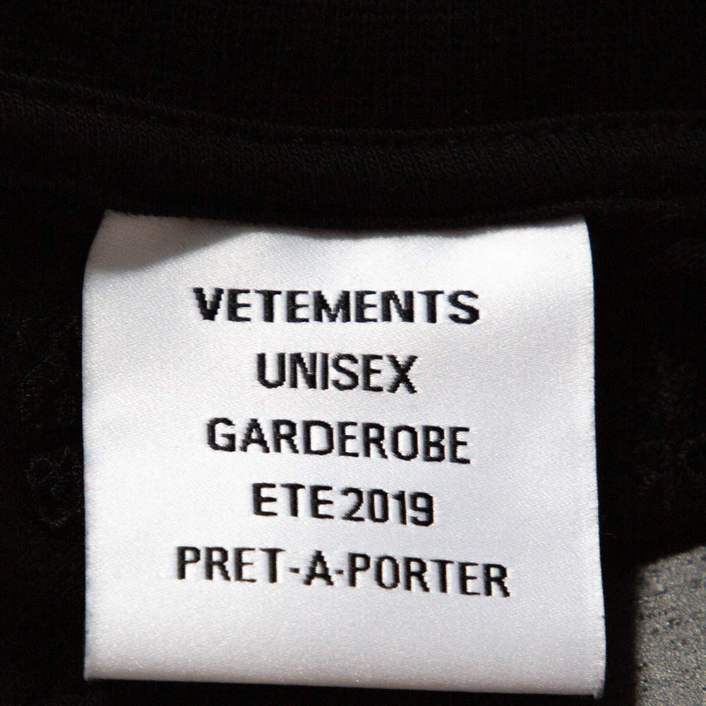 Vetements Black Cotton Rainbow Georgia Flag Print T Shirt S | eBay